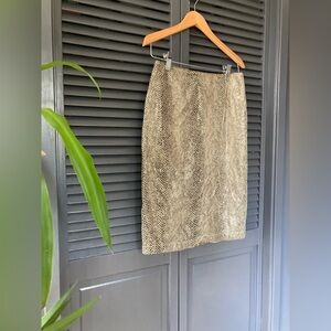 Vintage leather pencil skirt